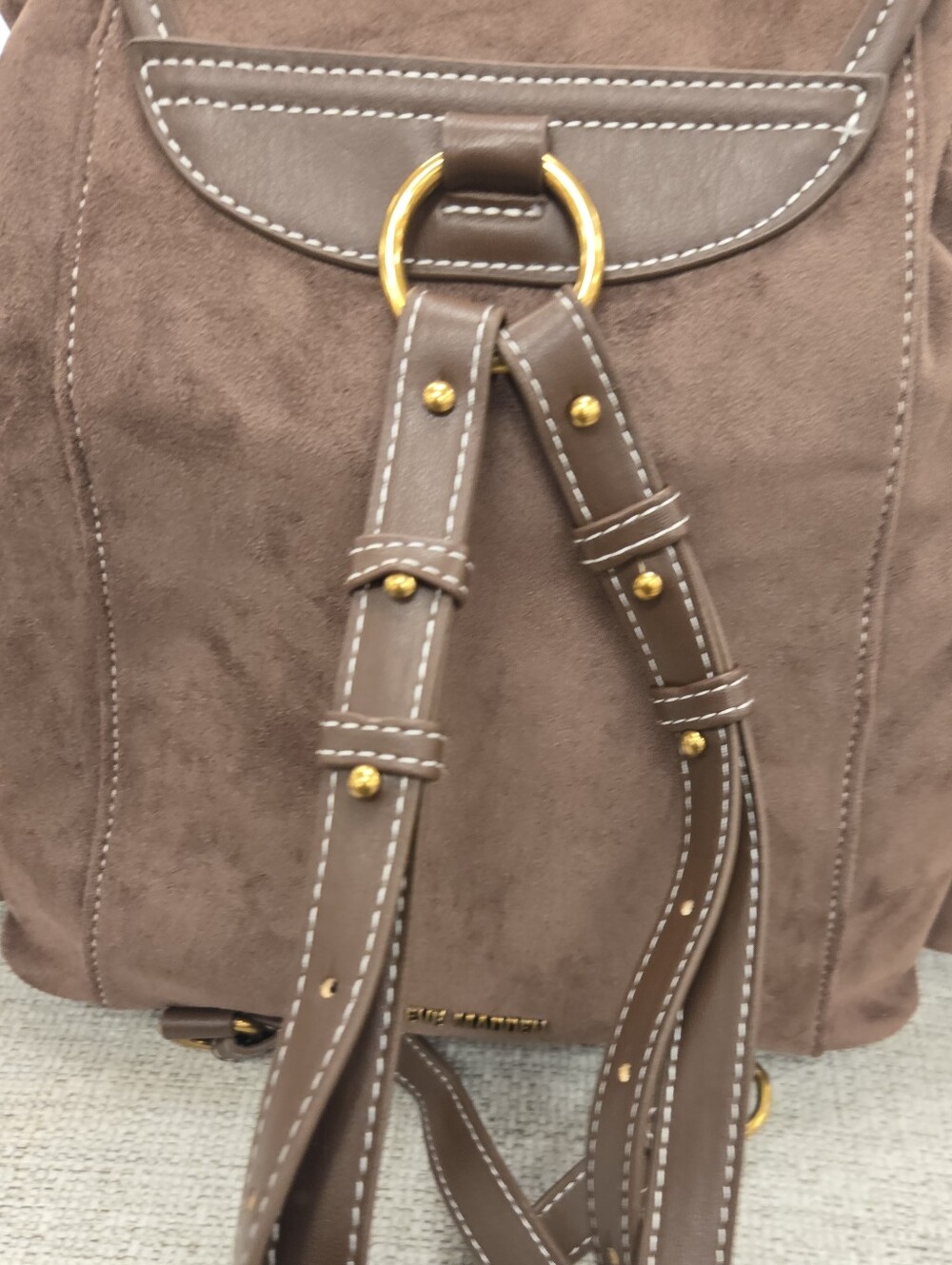 Steve Madden Brown Suede Backpack - Picture 7 of 9